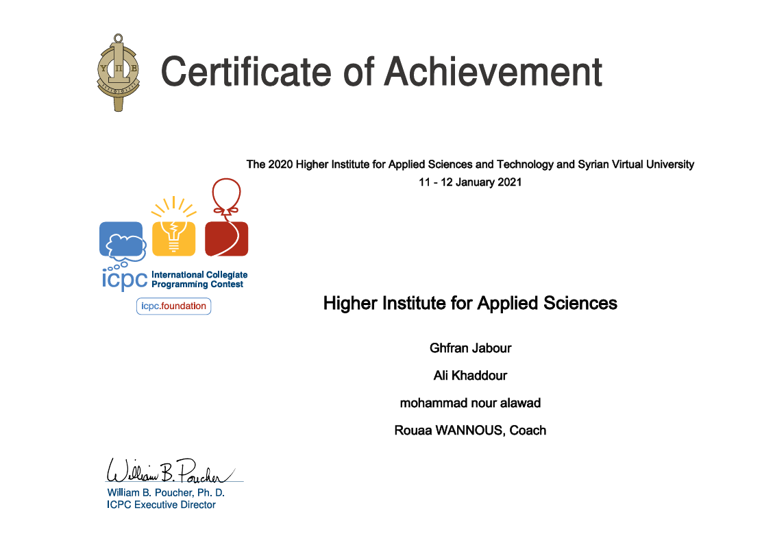 ICPC work snapshot 3